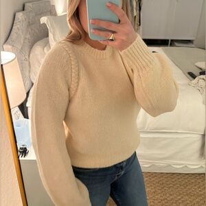 French connection cream sweater, so great for Fall and Winter.